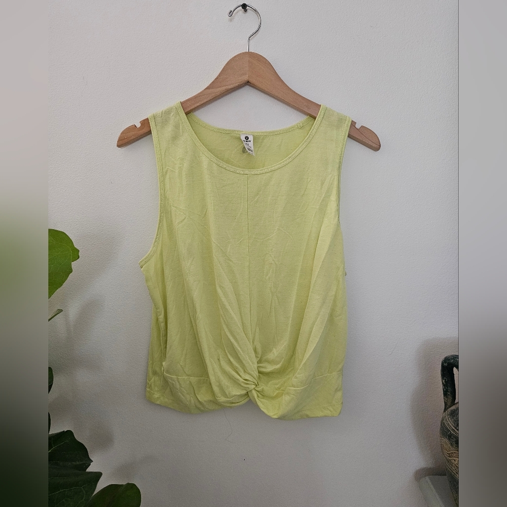 Lemon yellow Sleeveless Top
